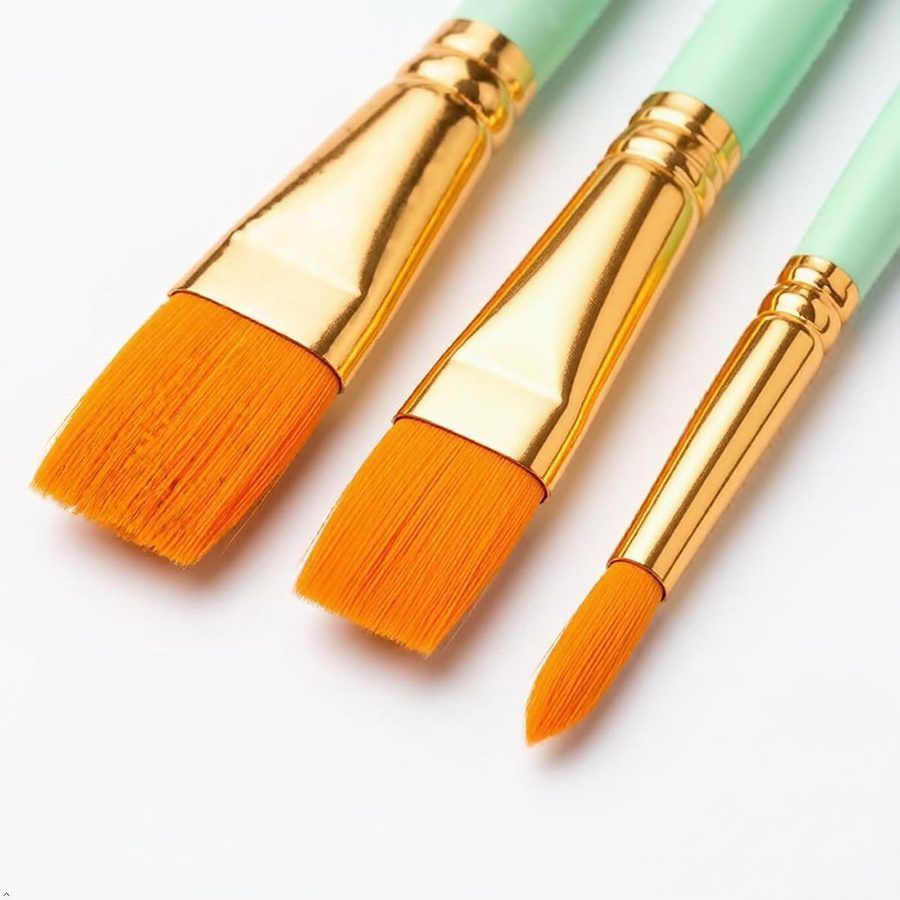 Soucolor 20-Piece Pointed Tip Paint Brush Set, 2 Packs of 10 — view 2