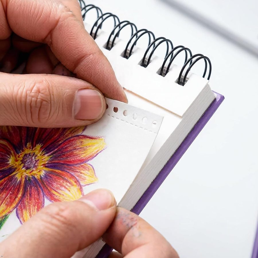 Soucolor 9x12 in Purple Sketch Book 2-Pack, 200 Sheets Total — view 5